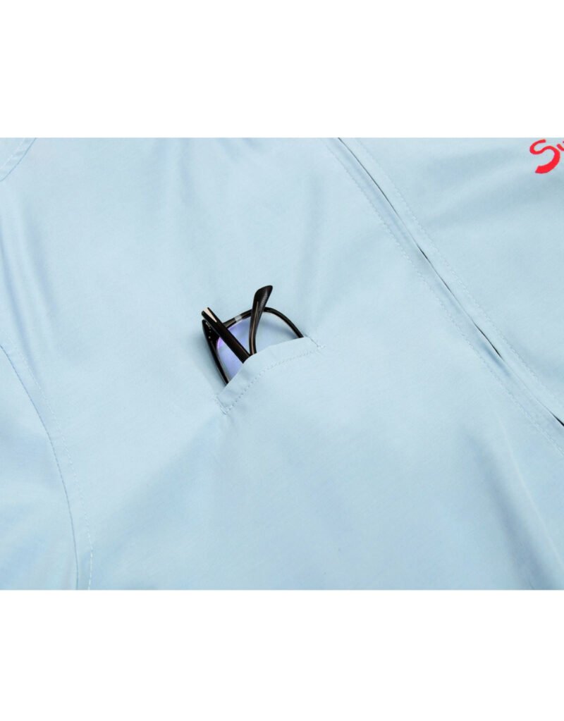 Suixtil Men's Barcelona Summer Racer Bomber Jacket, Argentine blue