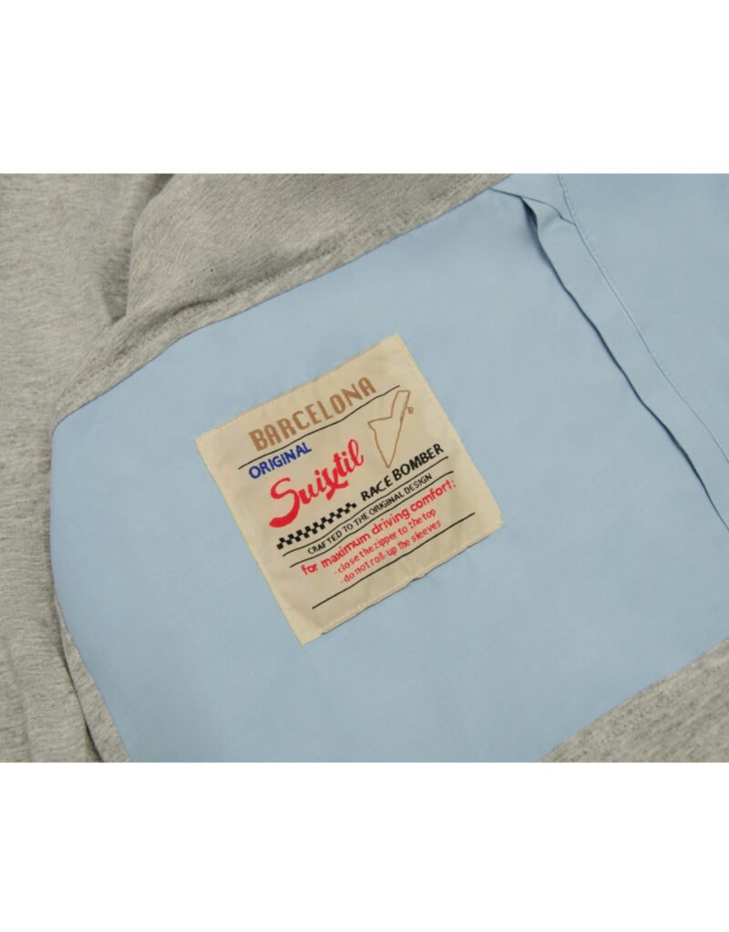 Suixtil Men's Barcelona Summer Racer Bomber Jacket, Argentine blue