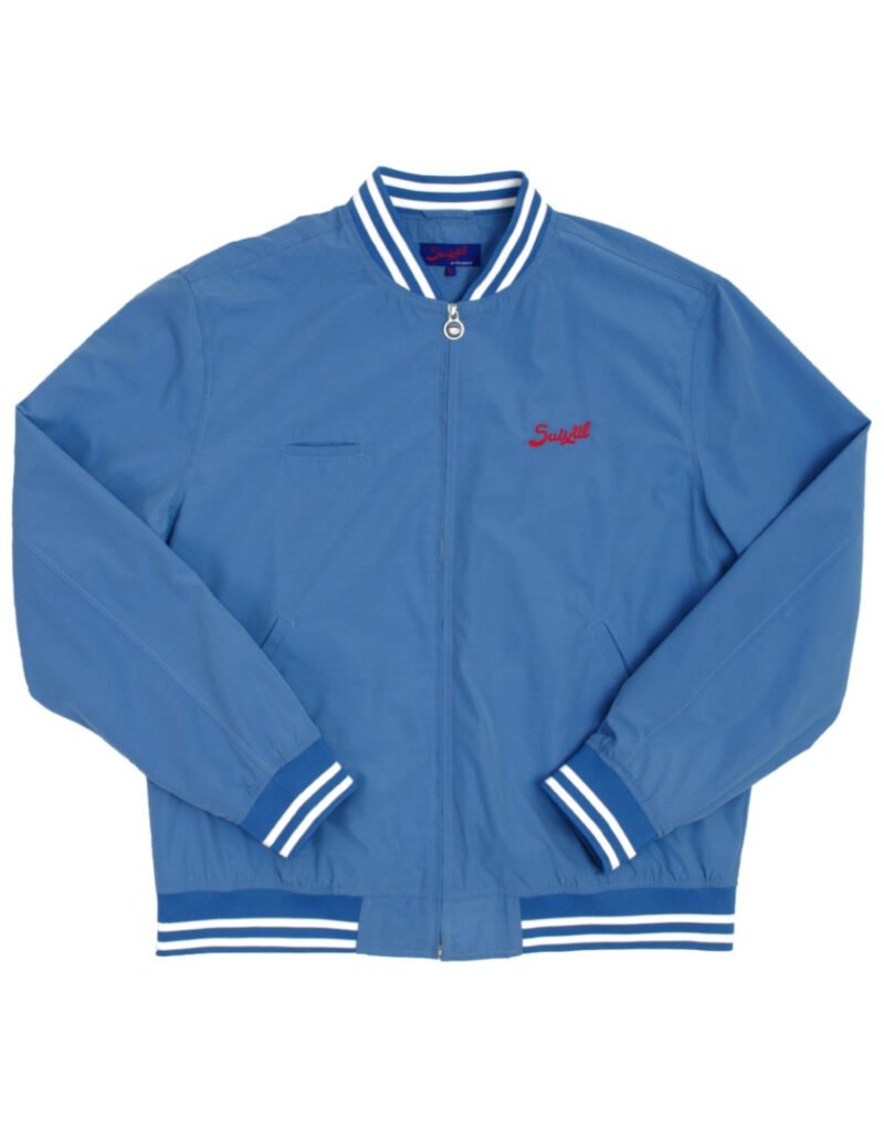 Suixtil Men's Barcelona Summer Racer Bomber Jacket, Force Blue