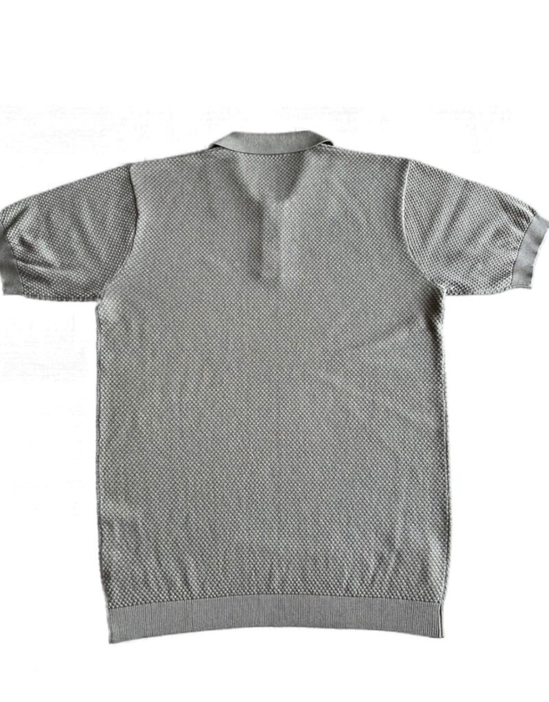 Suixtil 100% Pima cotton Nassau short sleeve polo, graphite grey