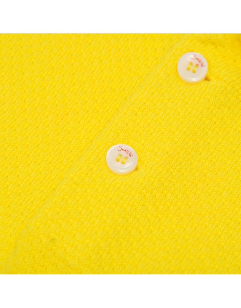 Suixtil 100% Pima cotton Nassau short sleeve polo, Belgian yellow