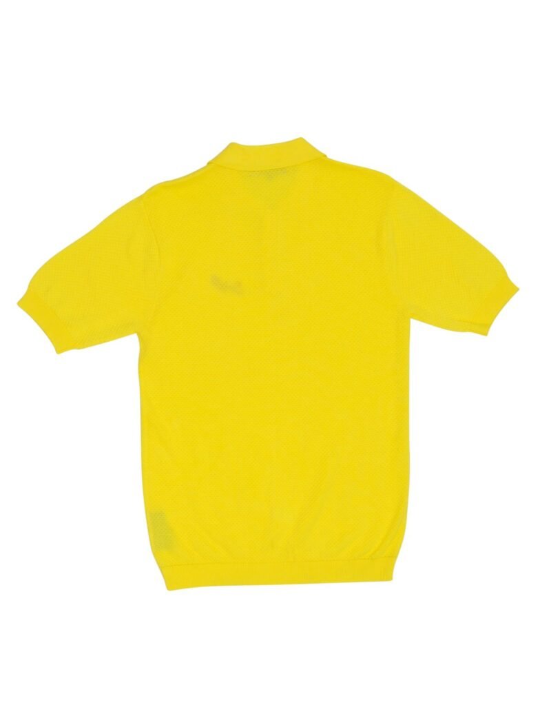 Suixtil 100% Pima cotton Nassau short sleeve polo, Belgian yellow