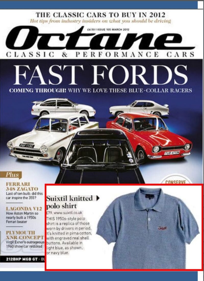 Suixtil 100% Pima cotton Nassau short sleeve polo, pasture green