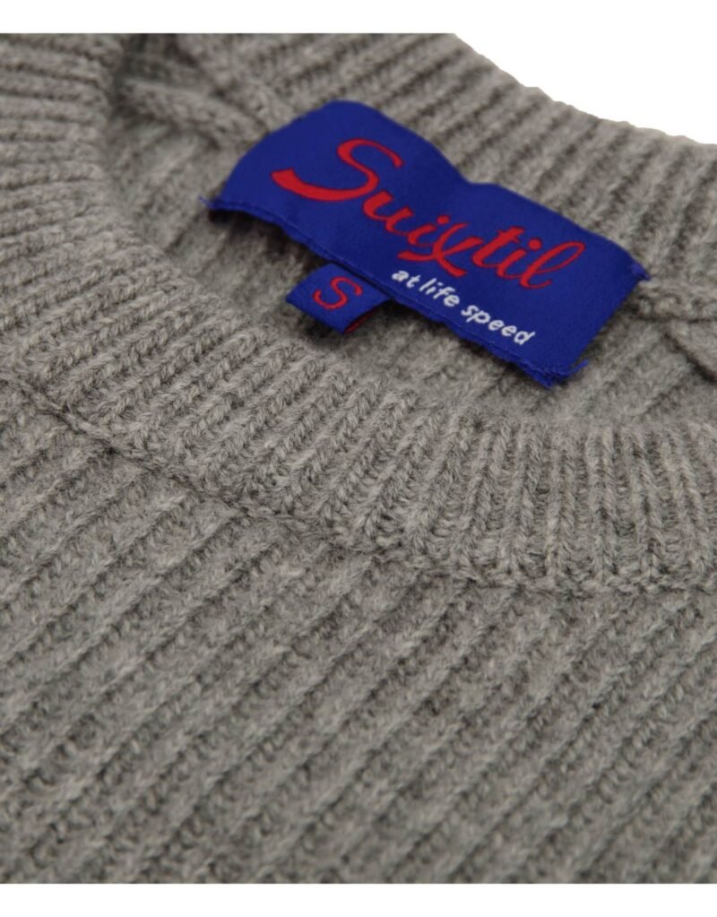 Suixtil Raticosa wool and cashmere sweater - Storm grey