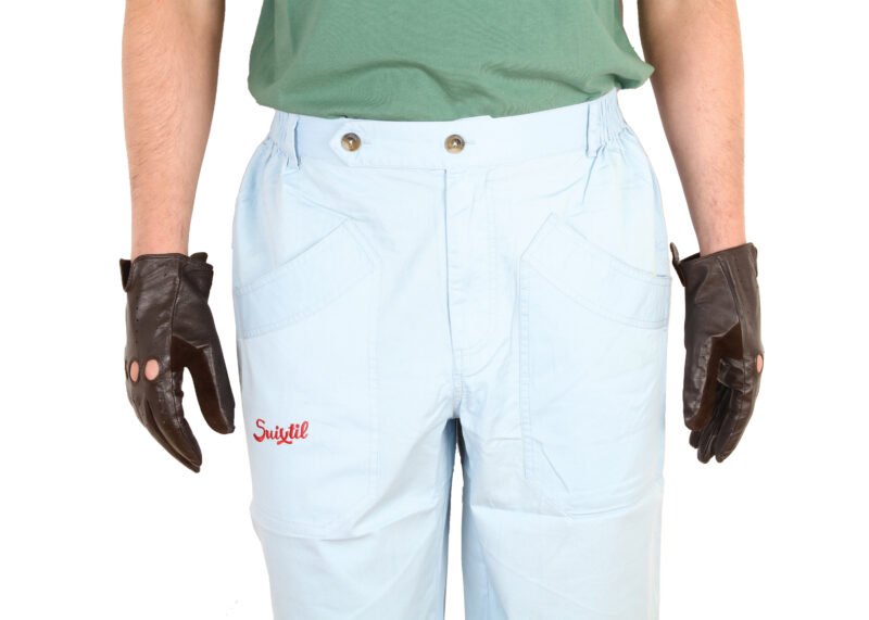 Suixtil Men's 100% Fine Cotton Twill Modena Race Pant, Argentine blue