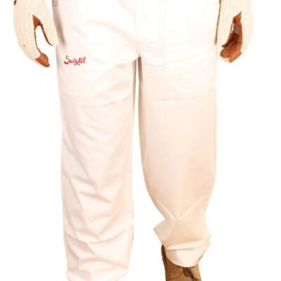 Suixtil Men's 100% Fine Cotton Twill Modena Race Pant, German white