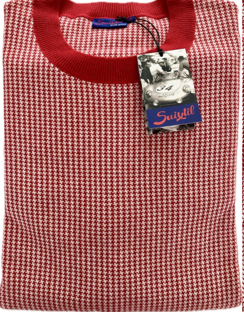 Suixtil Ibsley Merino wool and cotton sweater - Ruby red