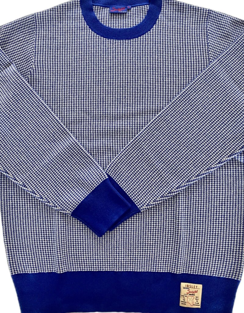 Suixtil Ibsley Merino wool and cotton sweater - Smoke blue