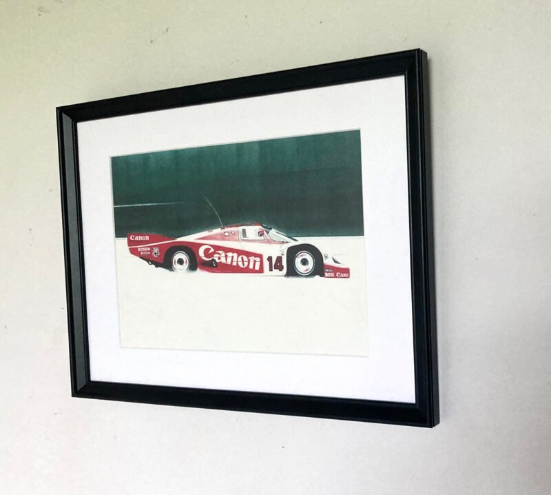 Exclusive Peter Stevens print, Richard Lloyd Porsche 956,  Le Mans 1983